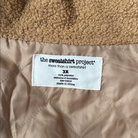 Gorgeous NEW Teddy Jacket made by The Sweatshirt Project 2 Sizes Available NWT - Picture 12 of 13